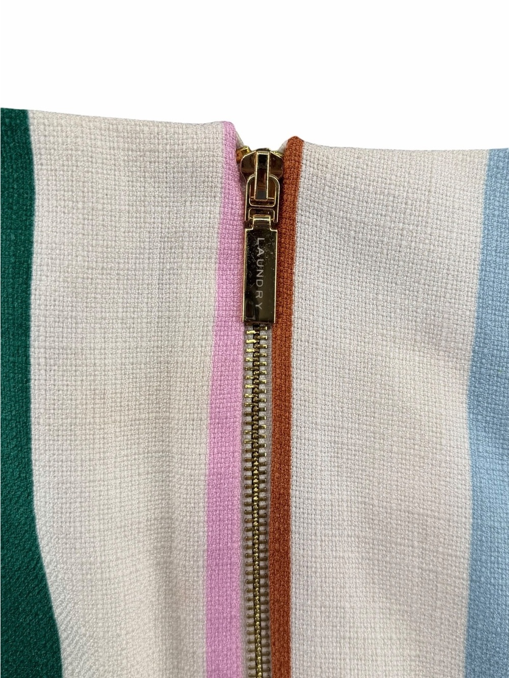 Laundry by Shelli Segal Multicolor Striped Sleeveless Shift Dress Size: 12 - Picture 6 of 9